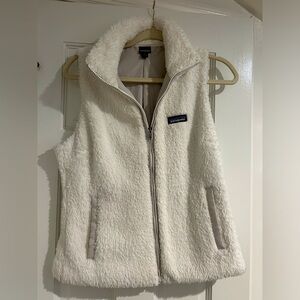 Patagonia white fleece Vest